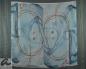 Preview: AHMADDY Schal Baumwolle Seide Modal grau blau